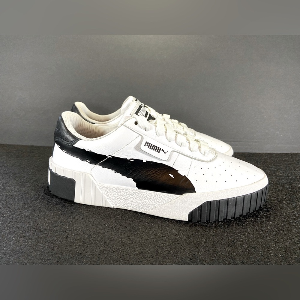 Wmns Puma Cali Brushed 'white black'